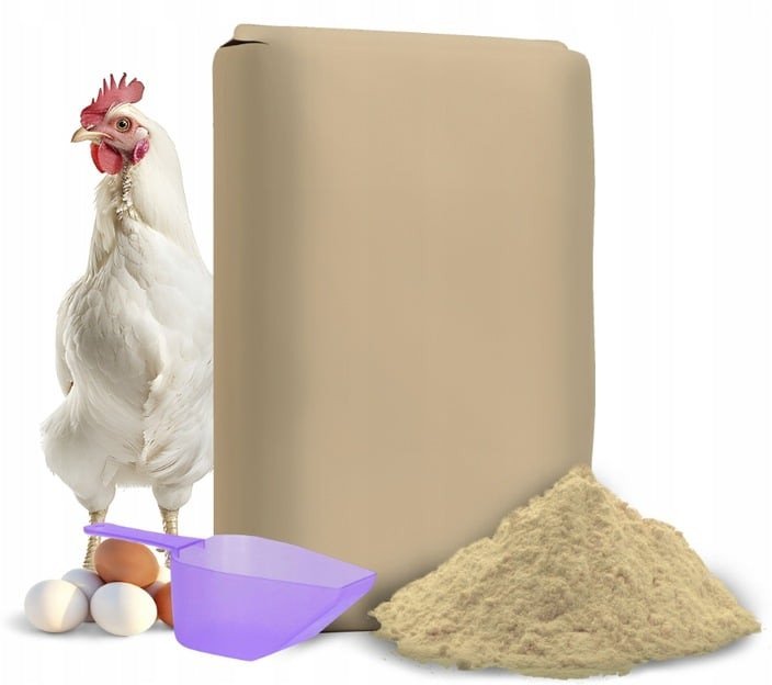 NO PEST Ziemia Okrzemkowa Diatomit 20kg Naturalny Środek Idealny do Kurnika Wsparcie dla Hodowli Kur