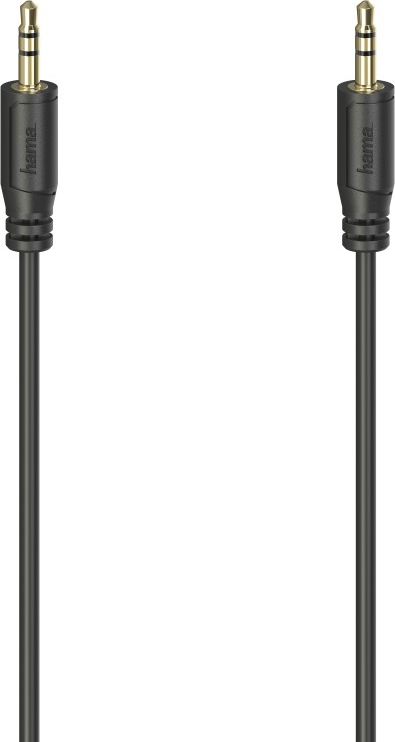Kabel Hama Jack 3.5mm - Jack 3.5mm 0.75m czarny (002007250000)