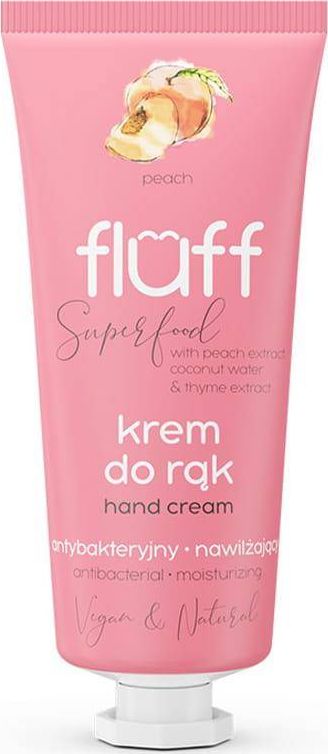 Fluff Krem antybakteryjny do rąk Brzoskwinia 50 ml