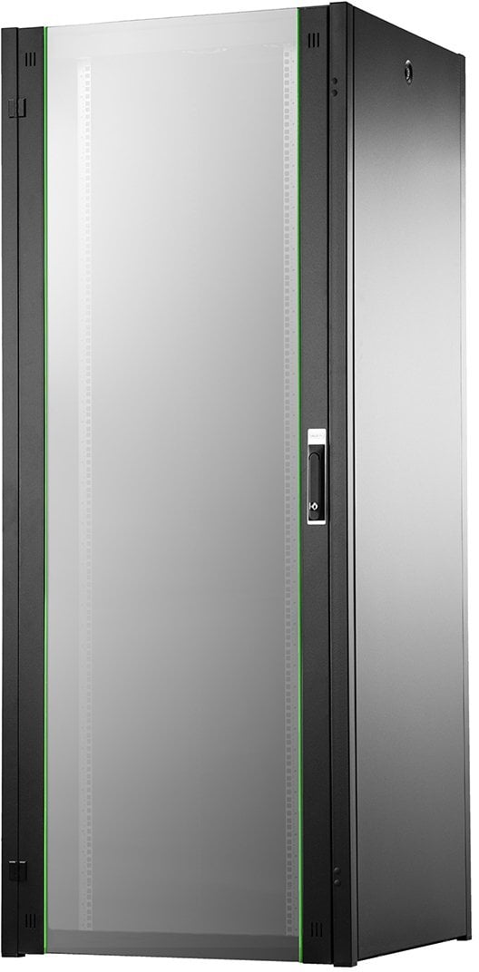 Szafa DIGIT Szafa sieciowa stojąca Hyper Pro 19 42U rack 800x800, drzwi przednie szklane czarne, 1000kg