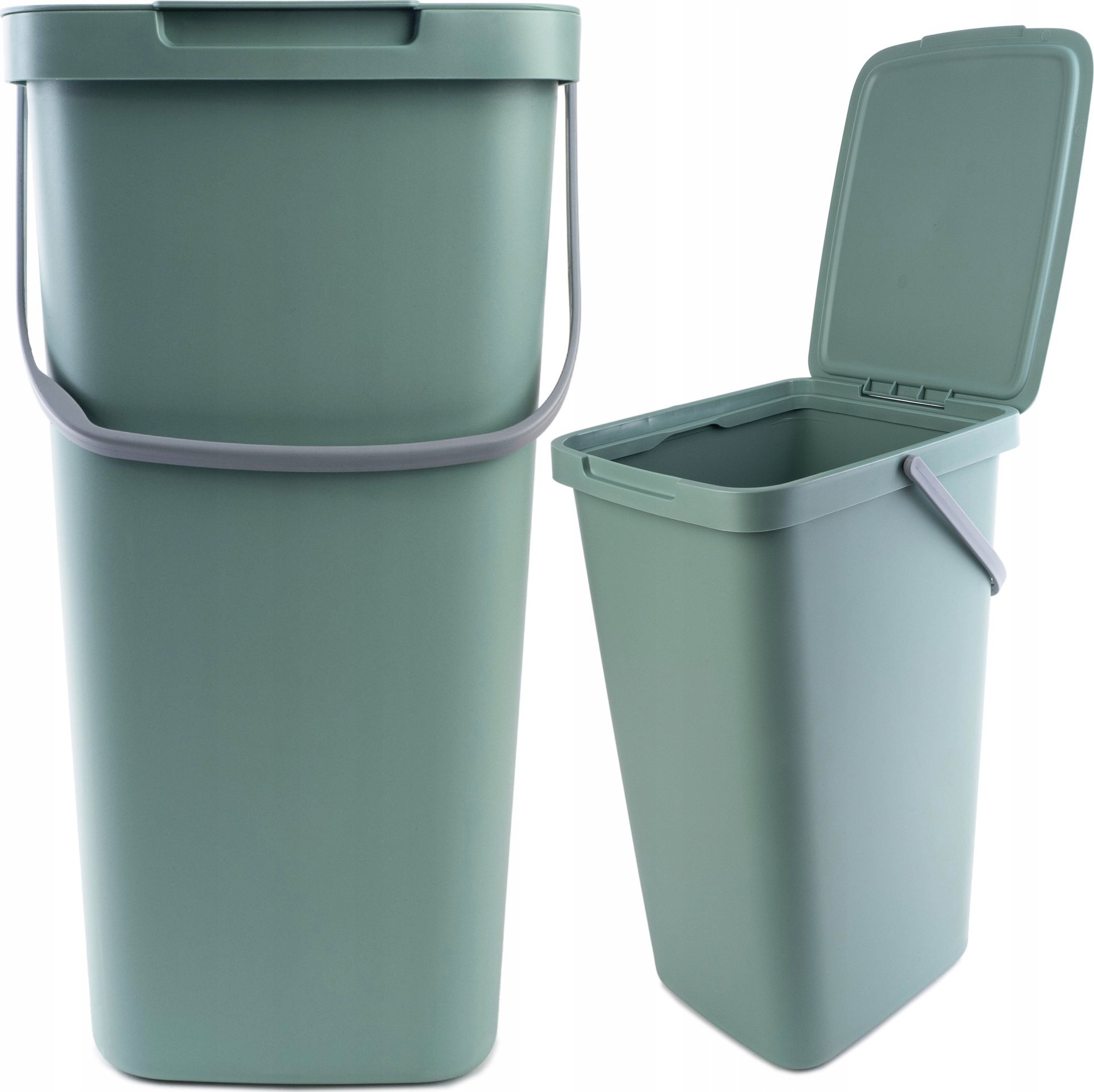 Kosz na śmieci Kadax KADAX Kosz Na Śmieci Pojemnik Na Odpady Z Pokrywą 25L Kubeł Do Segregacji