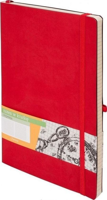 Notes A5 Kratka Impresja czerwony
