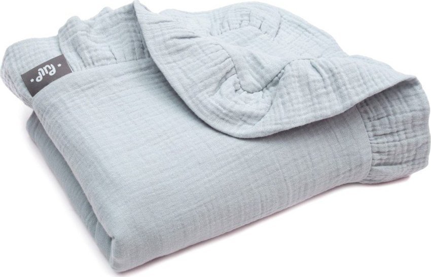 Pulp Kocyk muślinowy bez wypełnienia 90 x 100 cm Szary