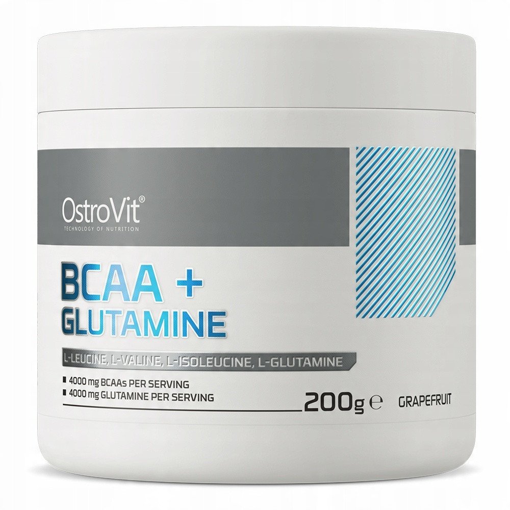 OstroVit BCAA + Glutamina 200 g grejpfrutowy one size