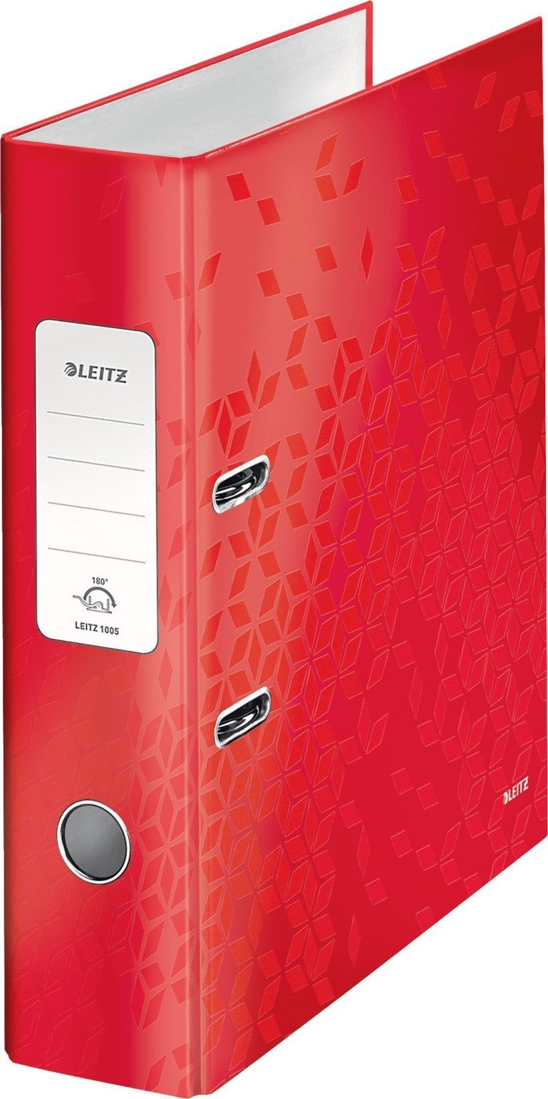Segregator Leitz 180 Wow A4/80mm czerwony -