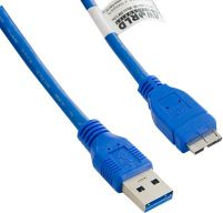 Kabel USB 4World USB-A - 4 m Niebieski (8974)