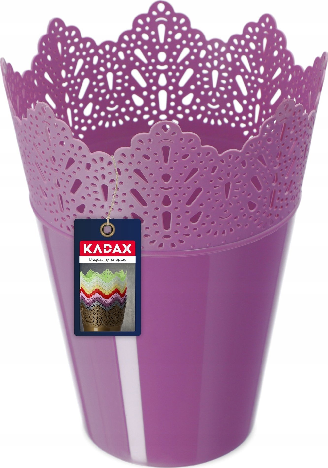 Kadax Doniczka Osłonka Na Kwiaty Rośliny fiolet 16,5 cm