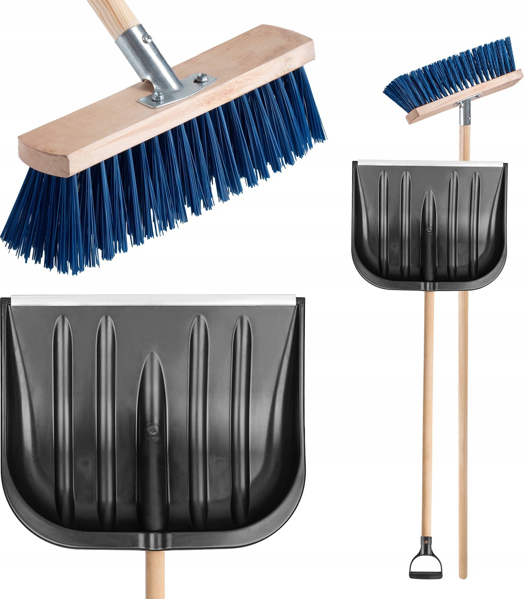 Kadax Łopata Do Śniegu Miotła Do Zamiatania Trzonek 2szt