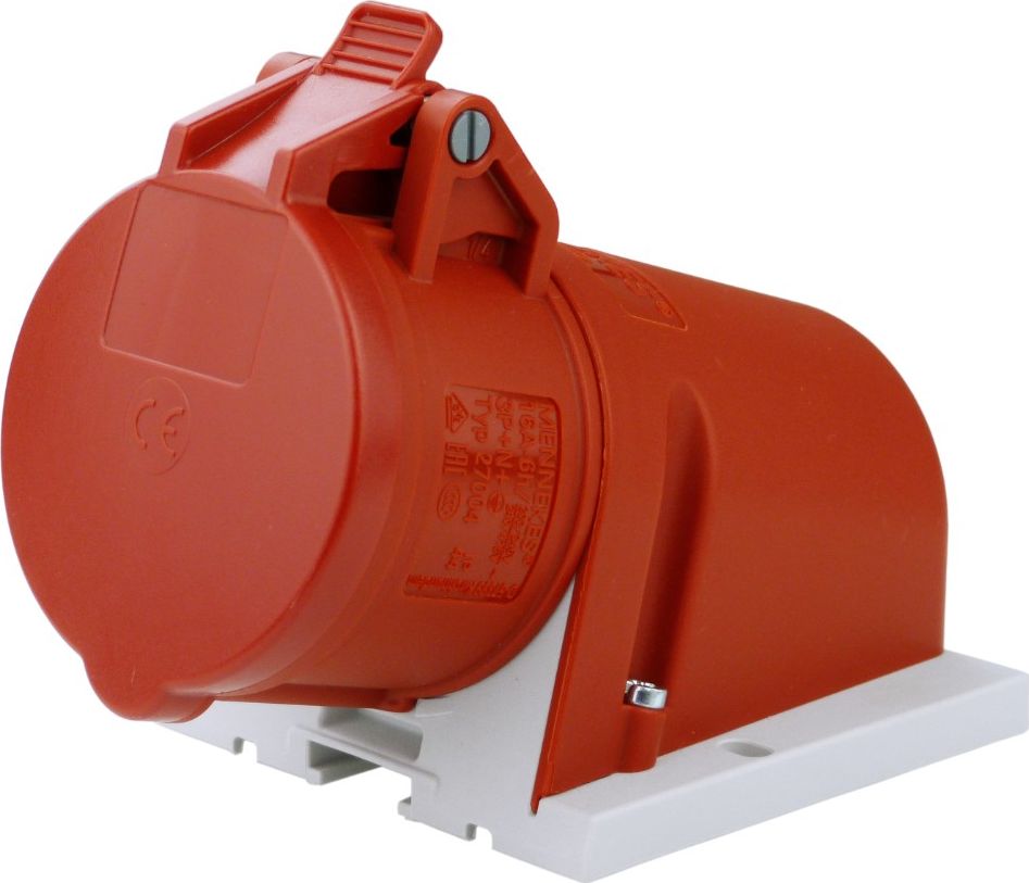 Mennekes Gniazdo naścienne 1-częsciowe 16A 5P 6h 400V IP44 zaciski śrubowe MEN27004 - MEN27004