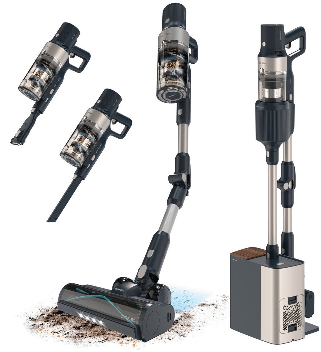 Odkurzacz pionowy Cecotec Conga Rockstar 5500 Hurricane Station Flex Odkurzacz pionowy ze stacją czyszczącą