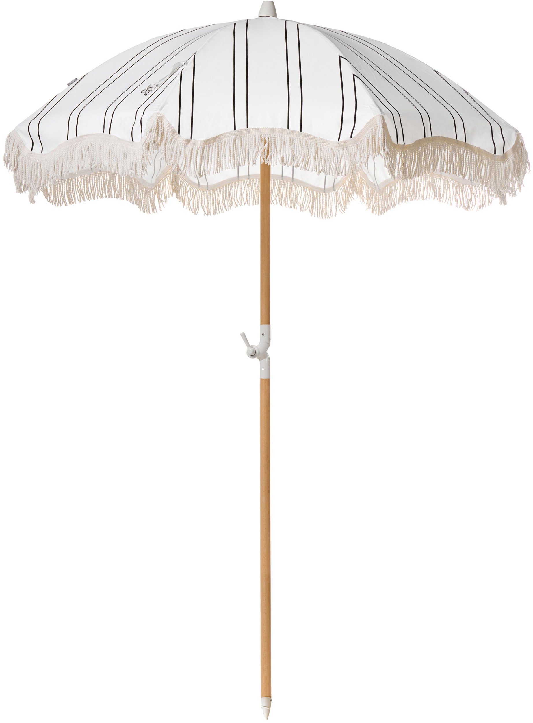 Parasol ogrodowy 155 cm MONDELLO Biały/ czarny