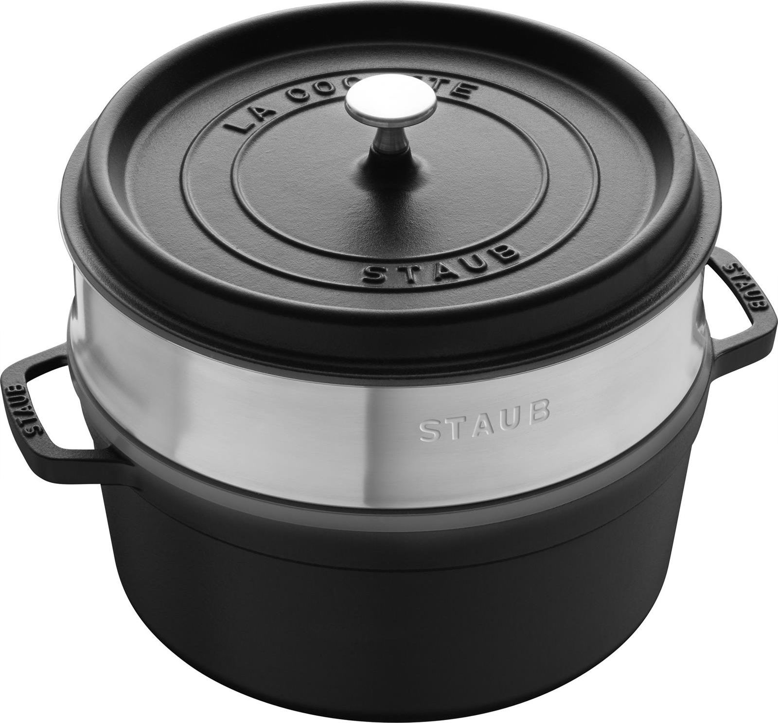 STAUB Garnek STAUB żeliwny okrągły wkład 4.6 ltr czarny uniwersalny