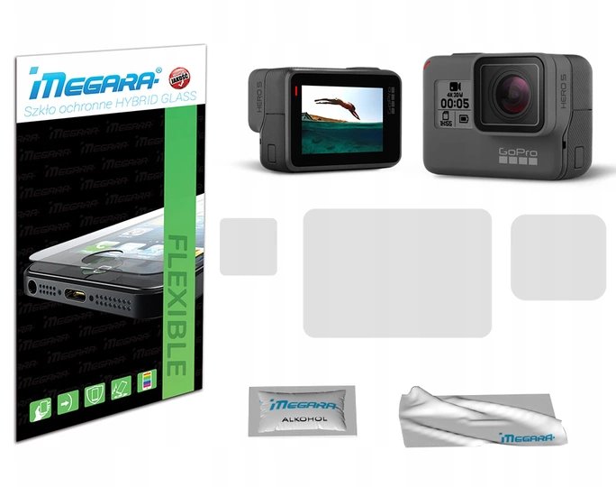 Szkło Hybrydowe Megara 3Szt Do Gopro 5 / 6 / 7