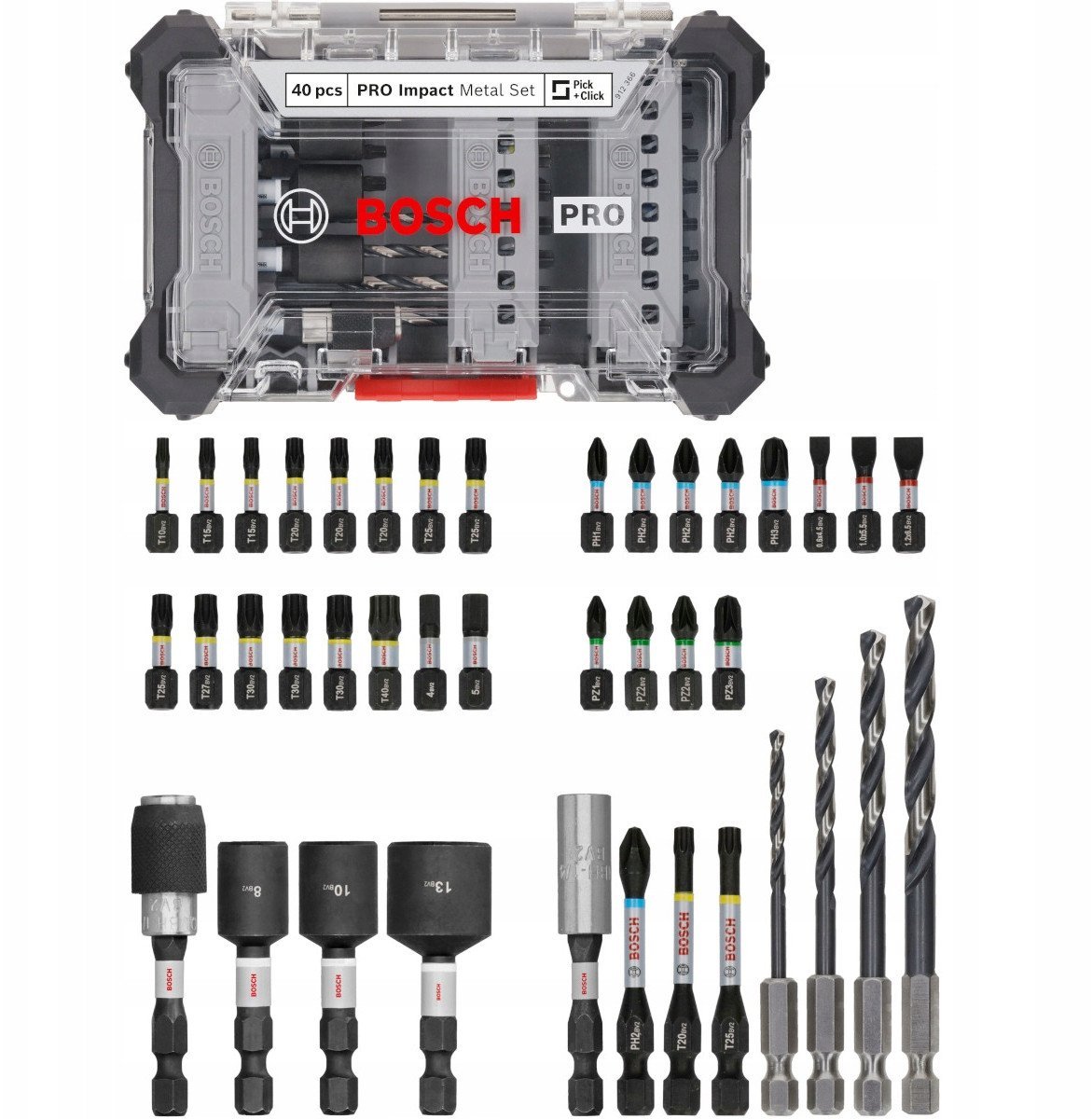 ZESTAW WIERTEŁ I BITÓW PRO Metal Set