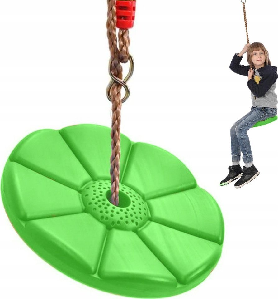 Huśtawka Verk HUŚTAWKA OGRODOWA DLA DZIECI KWIATEK DYSK OKRĄGŁA