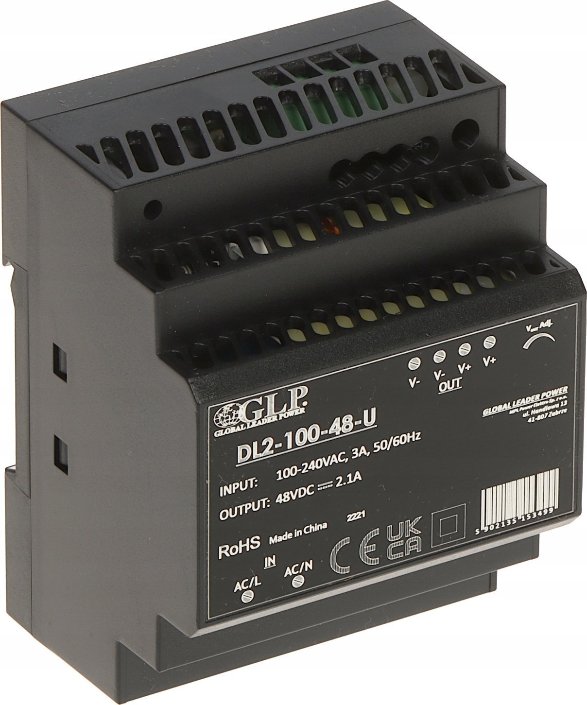 GLP ZASILACZ IMPULSOWY DL2-100-48-U