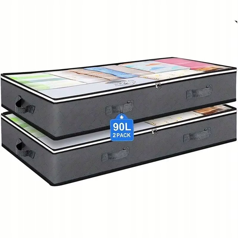 Pojemnik na ubrania / pościel / organizer do przechowywania / 2 szt 90L