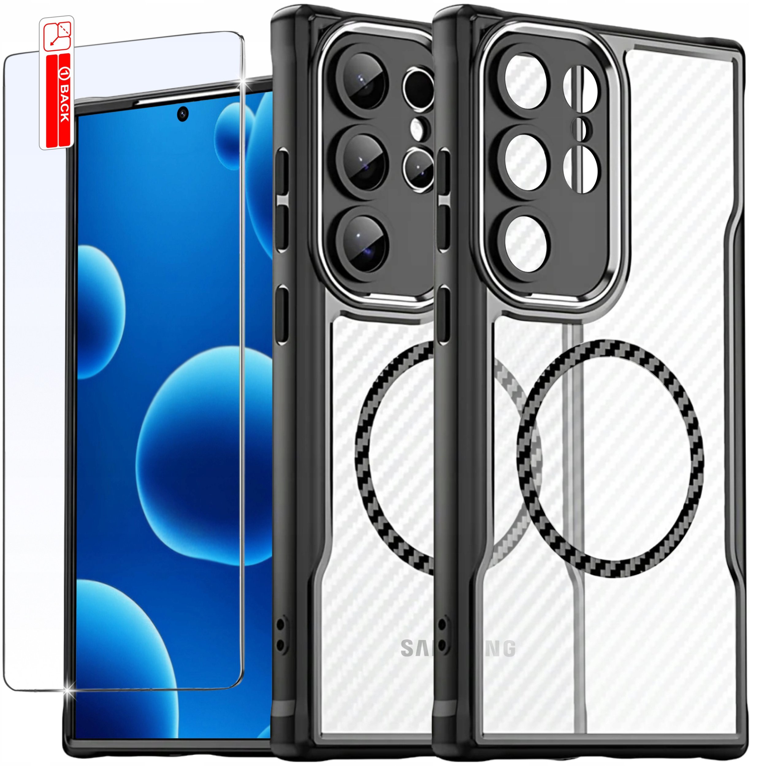 Etui do Samsung S25 Ultra|do MagSafe, Matowe, Trwałe, Wzmacniane| + Szkło