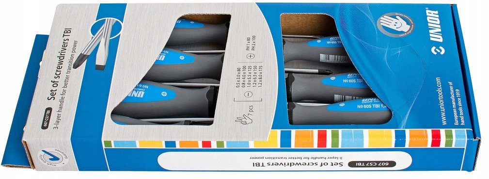 WKRETAKI ZESTAW 7SZT. 5X PLASKIE 2X PH UNIOR