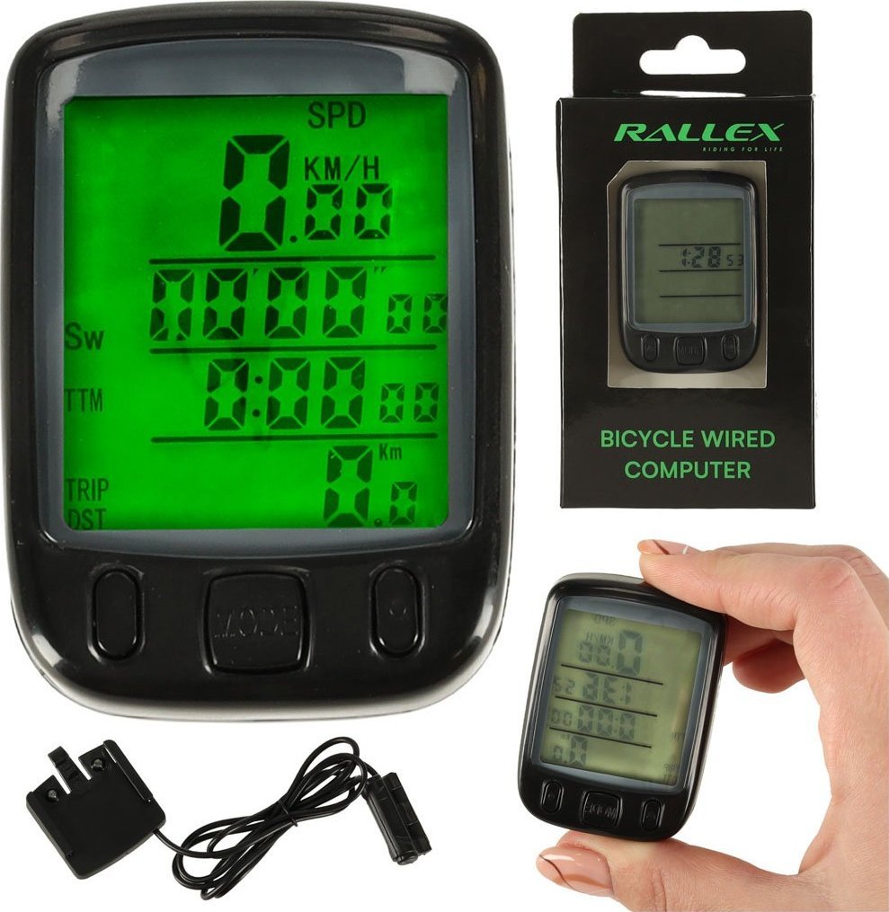 KIK Licznik rowerowy wodoodporny przewodowy 25w1