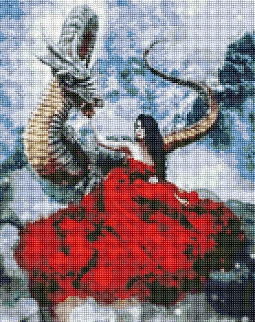 Ideyka Diamentowa mozaika - Mistyczne spotkanie 40x50cm