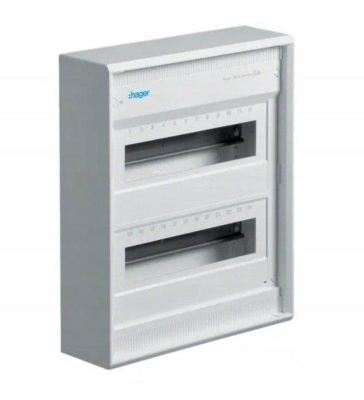 Rozdzielnica modułowa natynkowa 2x12 2R/24M II kl IP30 Volta zaciski QuickConnect VA24BN