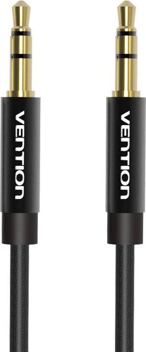 Kabel Vention Kabel audio 3,5mm 2m Vention BAGBH czarny metalowy