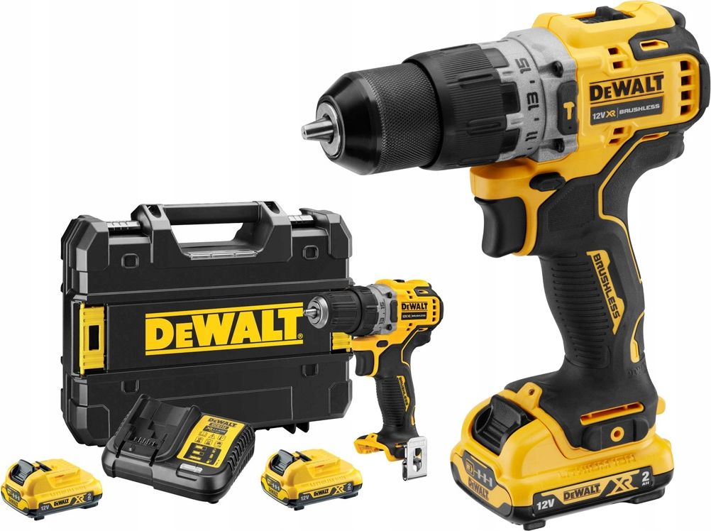 Wiertarko-wkrętarka Dewalt DCD706D2 12 V 2 x akumulator 2 Ah