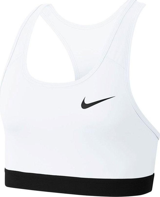 Nike Stanik Nike Swoosh Band Bra Non Pad biały BV3900 100