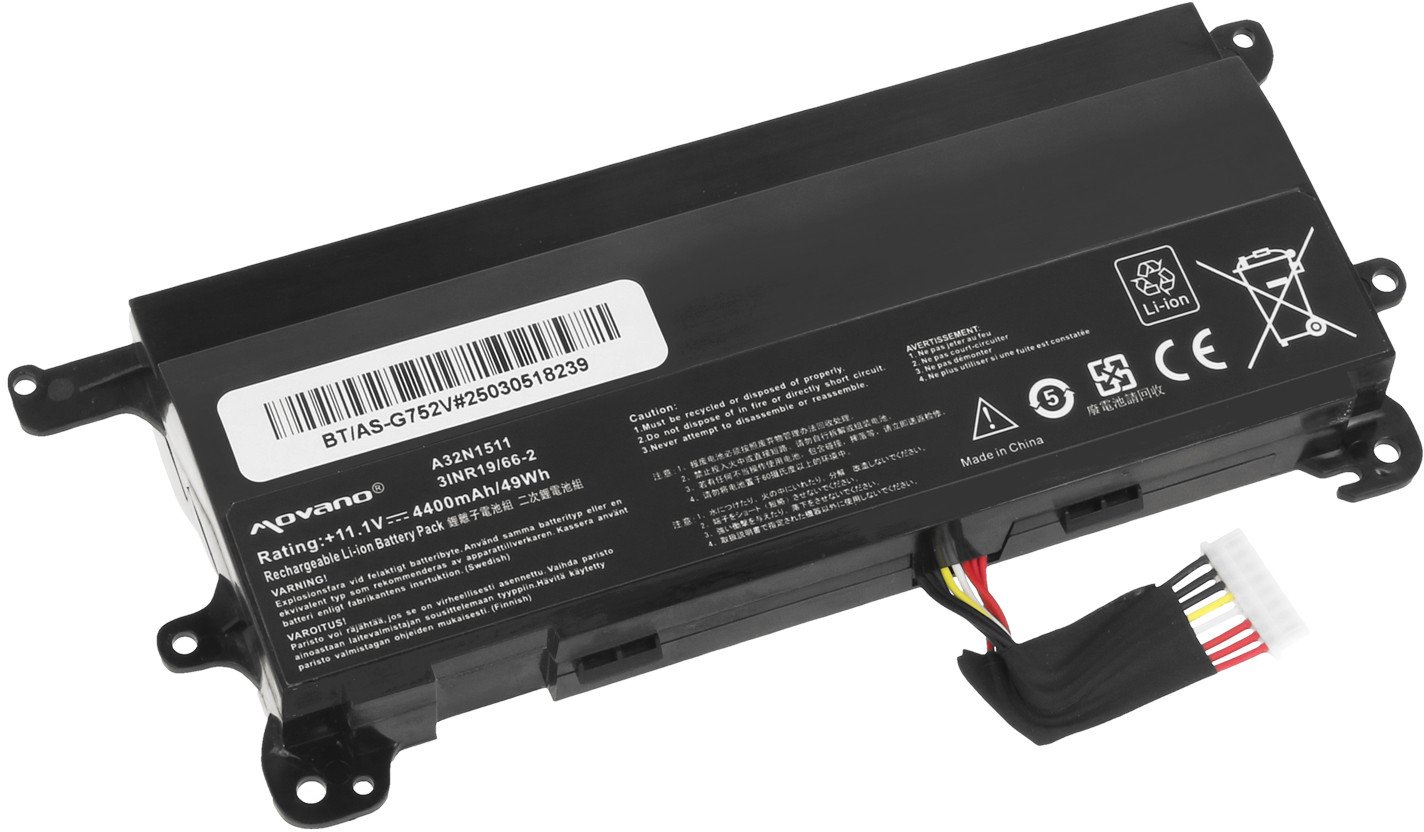 Bateria A32N1511 do Asus ROG G752V G752VL G752VT G752VY G752VM