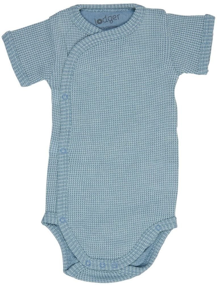 Lodger Romper Ciumbelle knitted cotton bodysuit with short sleeves Ocean 68 cm RFC 074_68