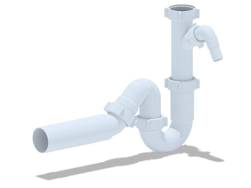 WASHBASIN SIPHON 11/2X40 WITH BRANCH D50