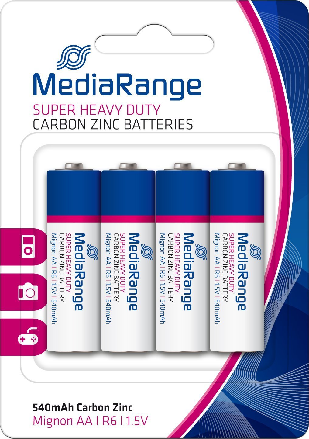 MediaRange MediaRange Batterie Super Heavy Duty Mignon AA/R6/1,5V 4er