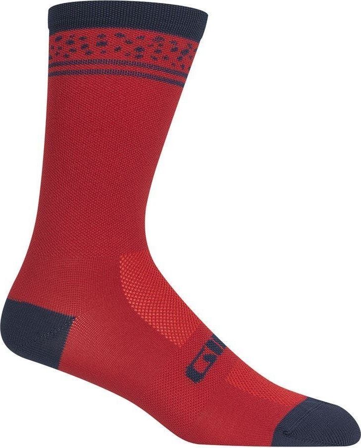 Giro Skarpety GIRO COMP HIGH RISE dark red lines roz. M (40-42)