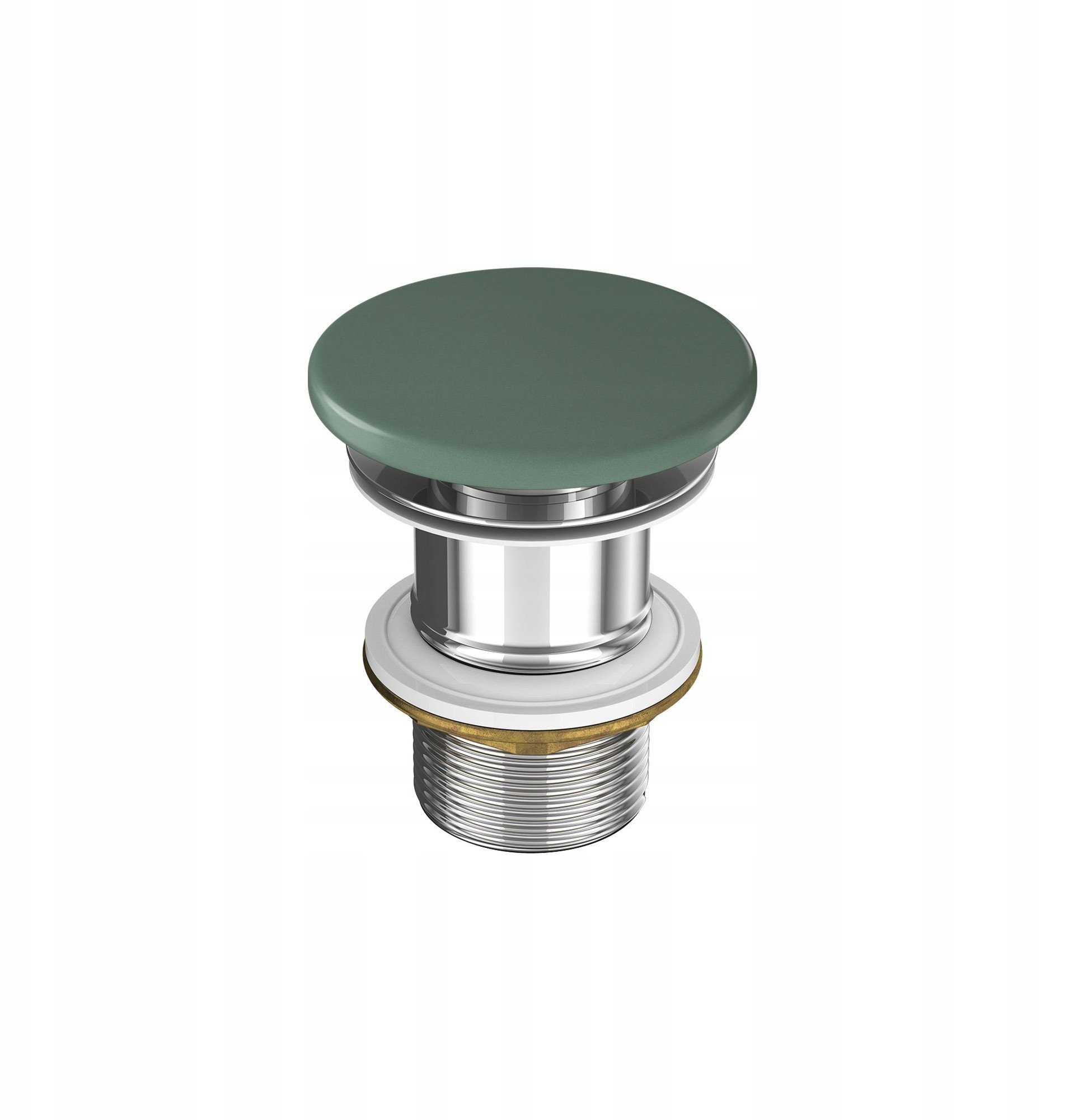 CERAMICZNY KOREK DO UMYWALEK BEZ PRZELEWU ZIELONY MAT