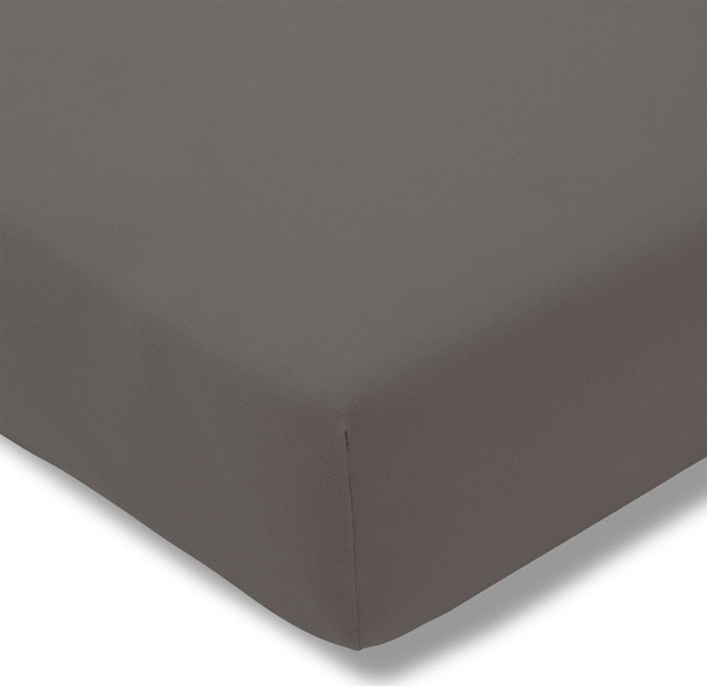 Estella Prześcieradło z gumką jersey 120x200 cm GRAPHIT feinjersey