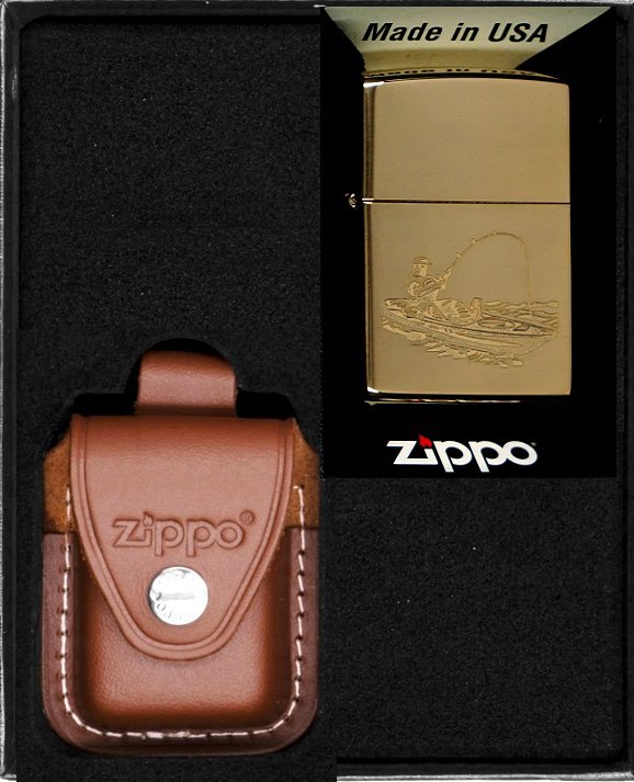 Zestaw ZIPPO Zapalniczka FISHING DESIGN 2 Prezentowy No2