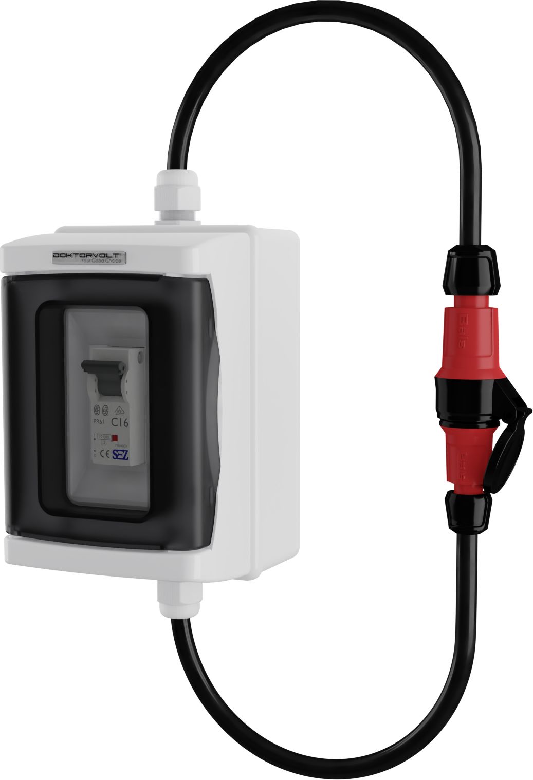 Doktorvolt Przedłużacz zabezpieczający 230V C16 1P Doktorvolt 2513