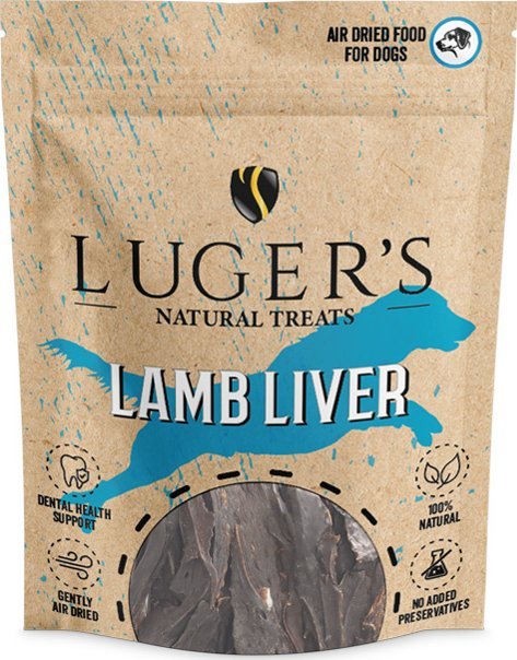 Lugers Luger's Natural* Treats Przysmak dla psa wątroba jagnięca 150 g