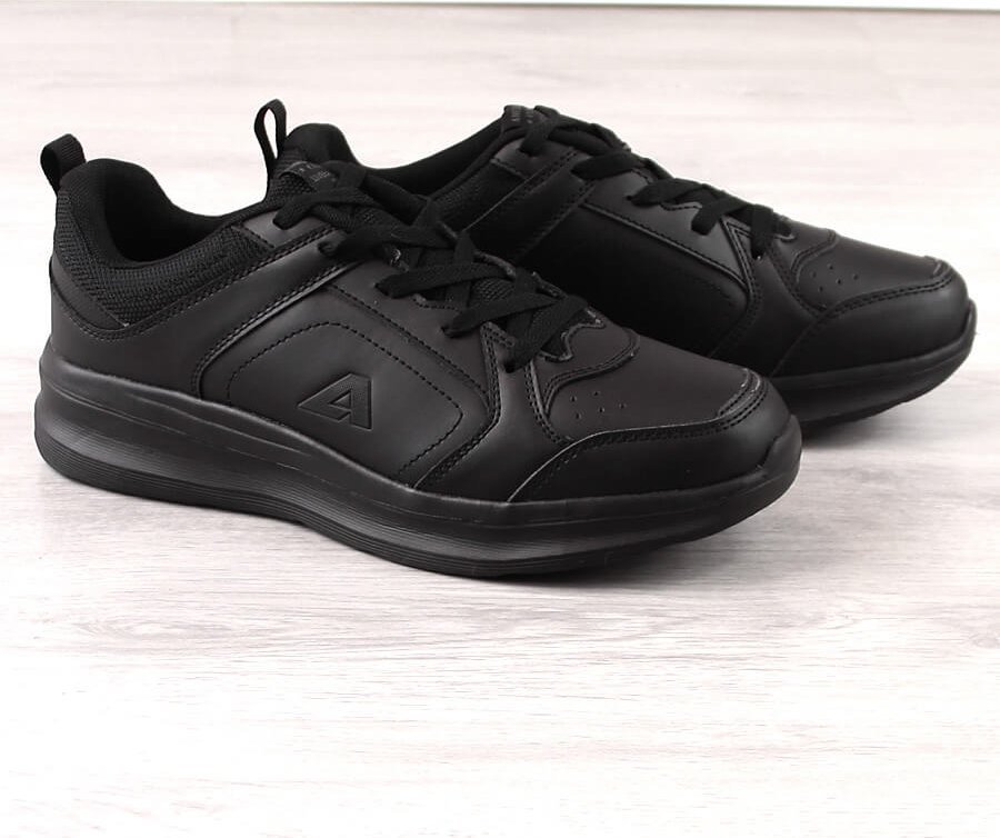 American Club Buty sportowe męskie ze skóry ekologicznej czarne American Club 140/23 46