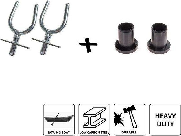 John Paddle Dulka pałąkowa U-BT z gniazdem prostym i osłona gumowa 40 mm 2 szt.