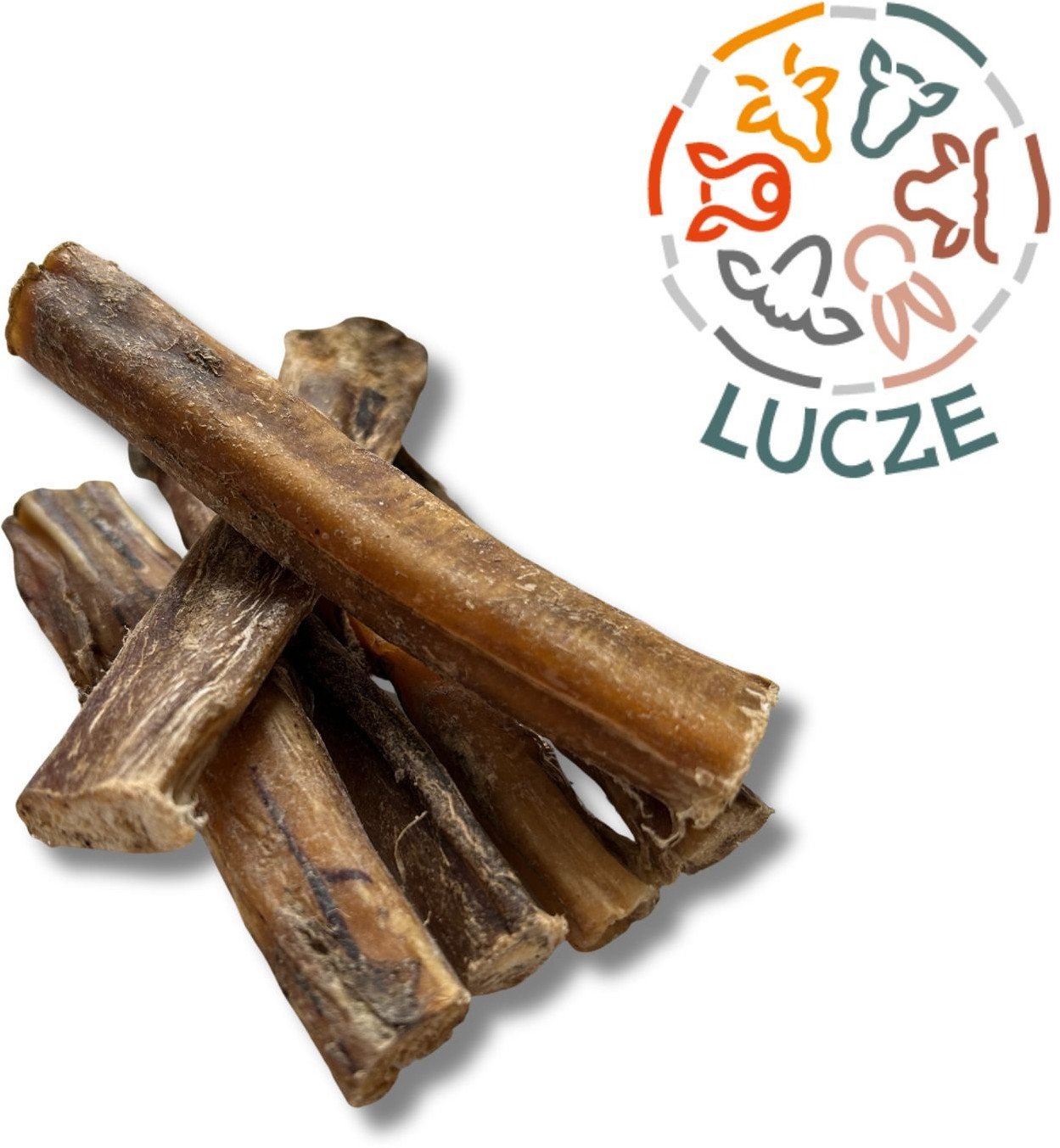 LUCZE przysmak dla psa suszony penis wołowy 12 cm 500g