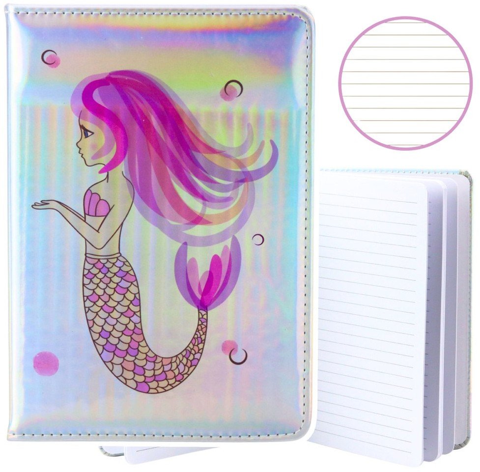 Zeszyt Notatnik W Linie Syrenka Holograficzny A5 80 Kartek LEAN