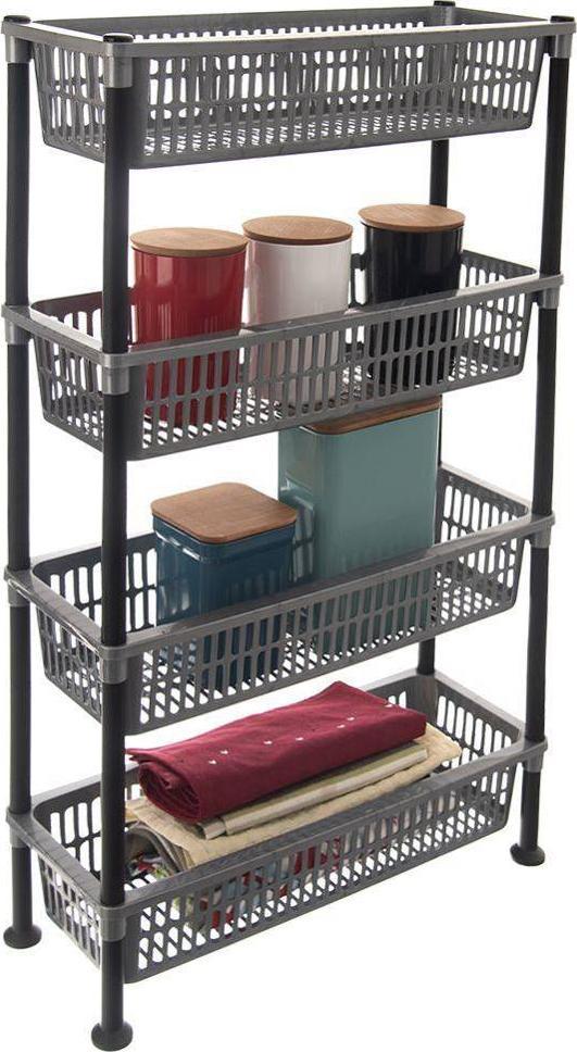 Orion Regał organizer szafka koszyk 4-poziomowy kuchenny łazienkowy do kuchni łazienki wąski
