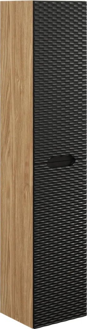 Comad Szafka łazienkowa OCEAN BLACK 80-01-2D 35cm dąb olejowany/czarna COMAD