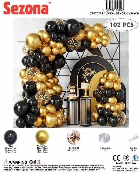 Balony 102szt