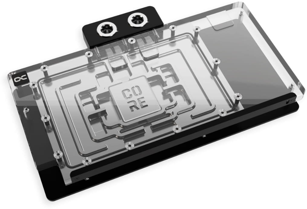 Alphacool Core Geforce RTX 5090 ROG Astral GPU blok wodny, ARGB, z tylną płytką - akryl