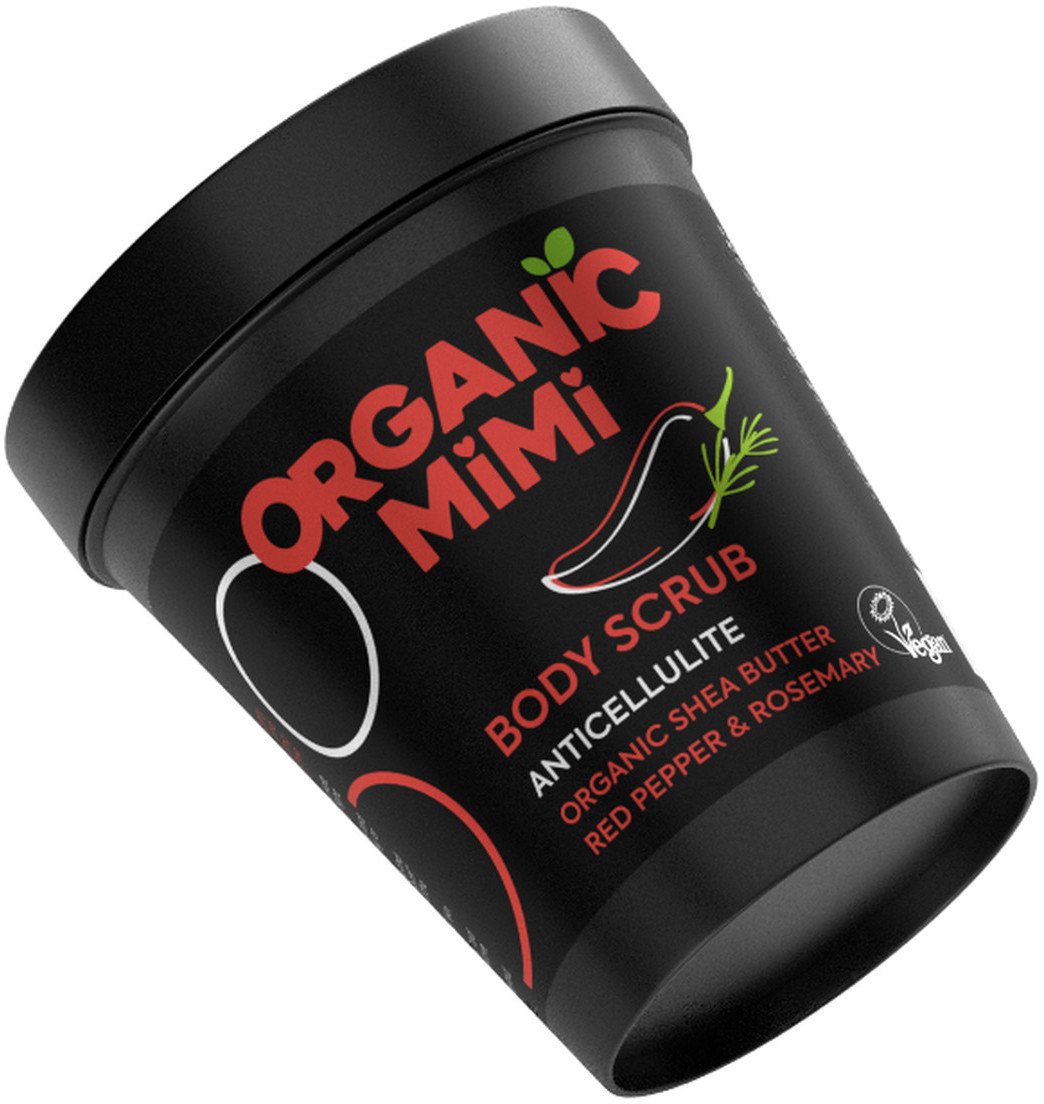 Organic Mimi Antycellulitowy peeling do ciała Pieprz i Rozmaryn 250g