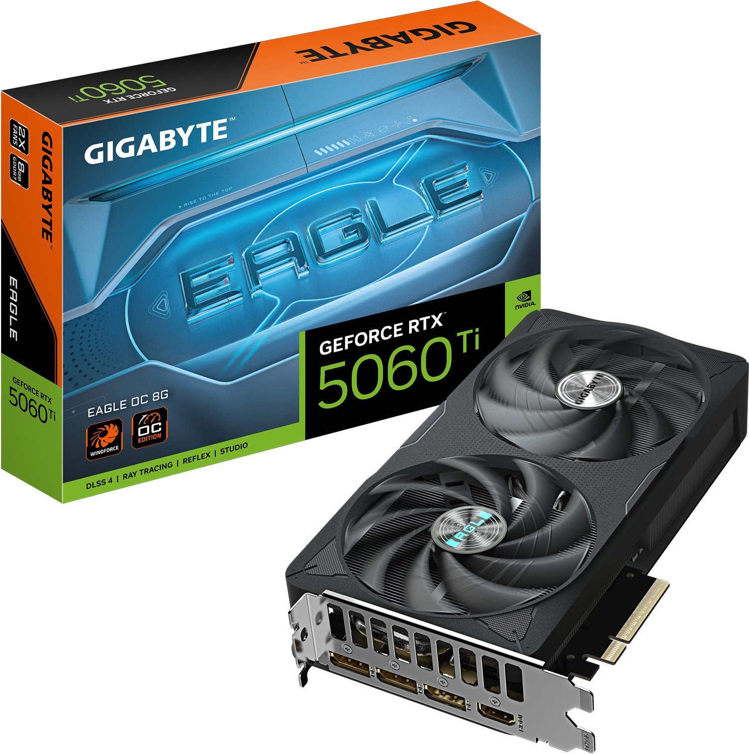 Karta graficzna Gigabyte GeForce RTX 5060 Ti Eagle OC 8GB GDDR7 DLSS4 (GV-N506TEAGLE OC-8GD)