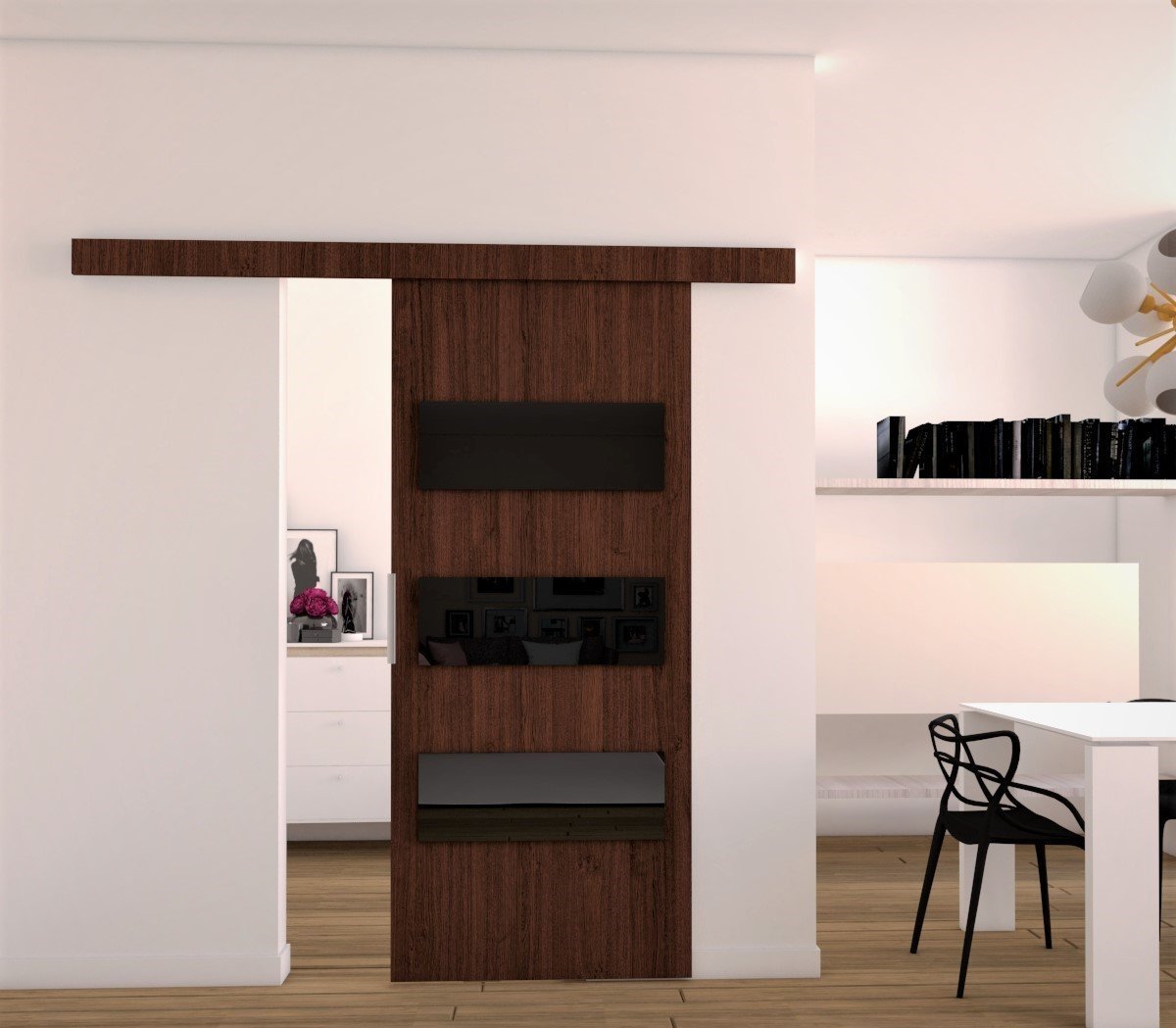 Drzwi Przesuwne Drzwi przesuwne E80 86x205 Wenge